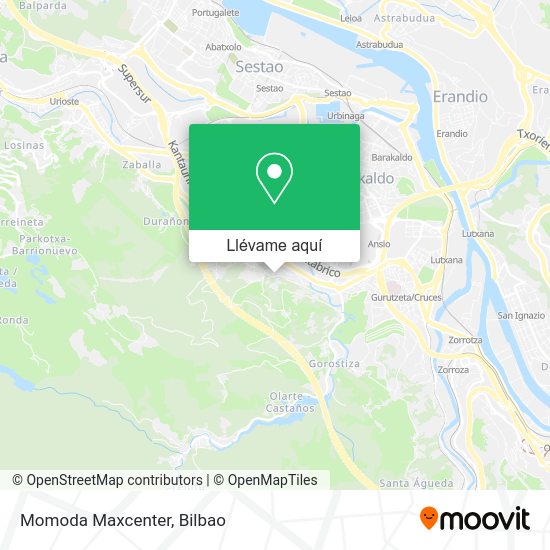 Mapa Momoda Maxcenter