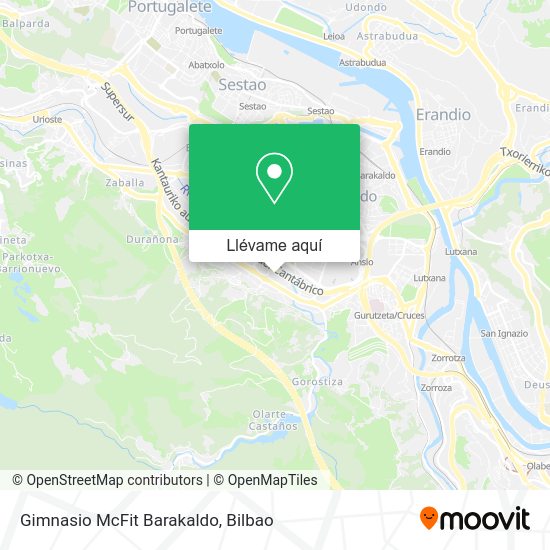 Mapa Gimnasio McFit Barakaldo