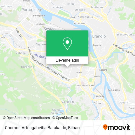 Mapa Chomon Arteagabeitia Barakaldo