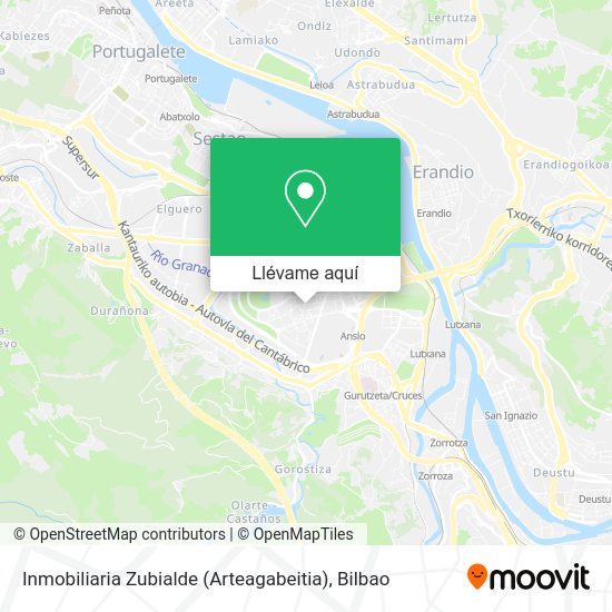Mapa Inmobiliaria Zubialde (Arteagabeitia)