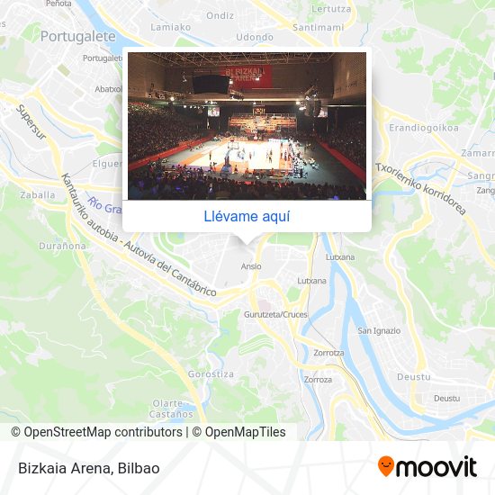 Mapa Bizkaia Arena