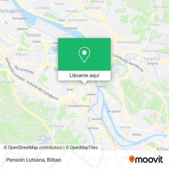 Mapa Pensión Lutxana