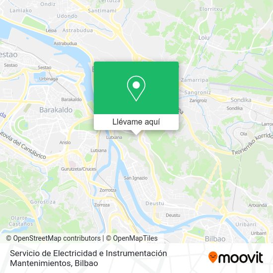 Mapa Servicio de Electricidad e Instrumentación Mantenimientos