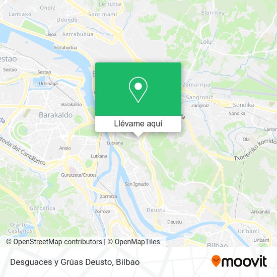 Mapa Desguaces y Grúas Deusto