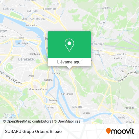 Mapa SUBARU Grupo Ortasa