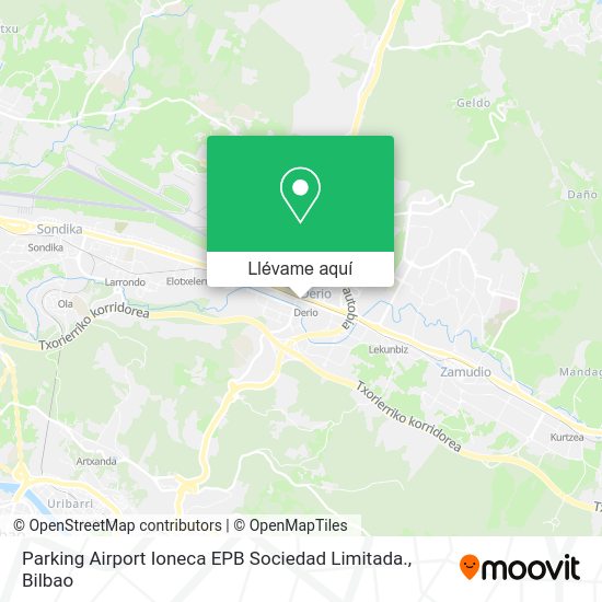 Mapa Parking Airport Ioneca EPB Sociedad Limitada.