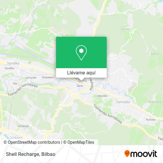 Mapa Shell Recharge