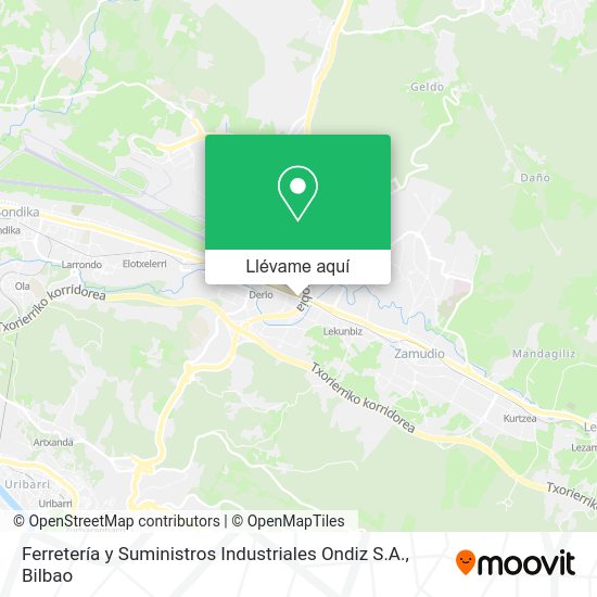 Mapa Ferretería y Suministros Industriales Ondiz S.A.
