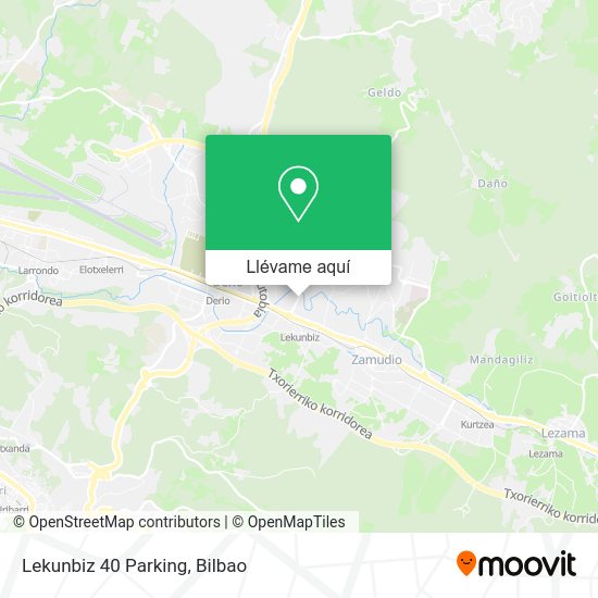 Mapa Lekunbiz 40 Parking