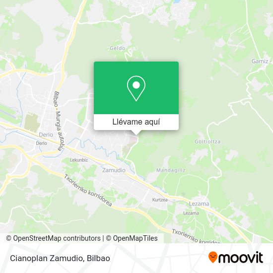 Mapa Cianoplan Zamudio