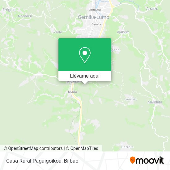 Mapa Casa Rural Pagaigoikoa