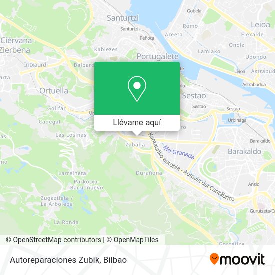 Mapa Autoreparaciones Zubik