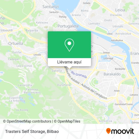 Mapa Trasters Self Storage