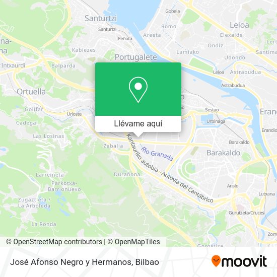 Mapa José Afonso Negro y Hermanos