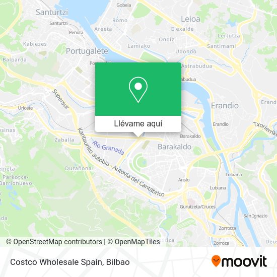 Mapa Costco Wholesale Spain