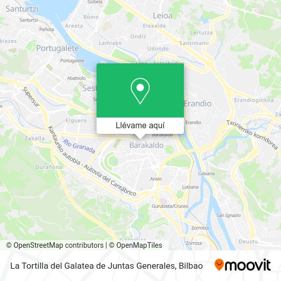 Mapa La Tortilla del Galatea de Juntas Generales
