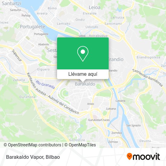 Mapa Barakaldo Vapor