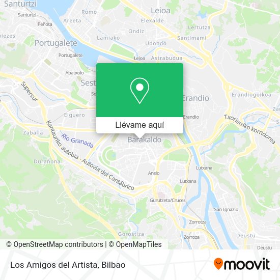 Mapa Los Amigos del Artista