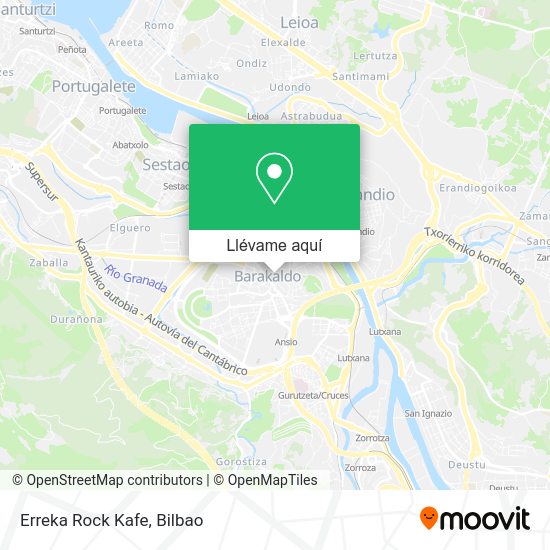 Mapa Erreka Rock Kafe