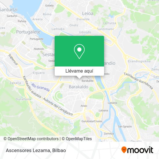 Mapa Ascensores Lezama