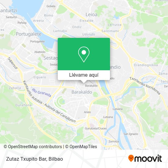 Mapa Zutaz Txupito Bar