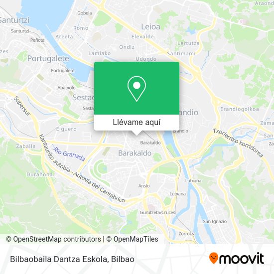 Mapa Bilbaobaila Dantza Eskola