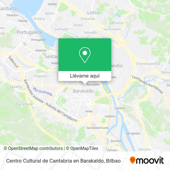 Mapa Centro Cultural de Cantabria en Barakaldo