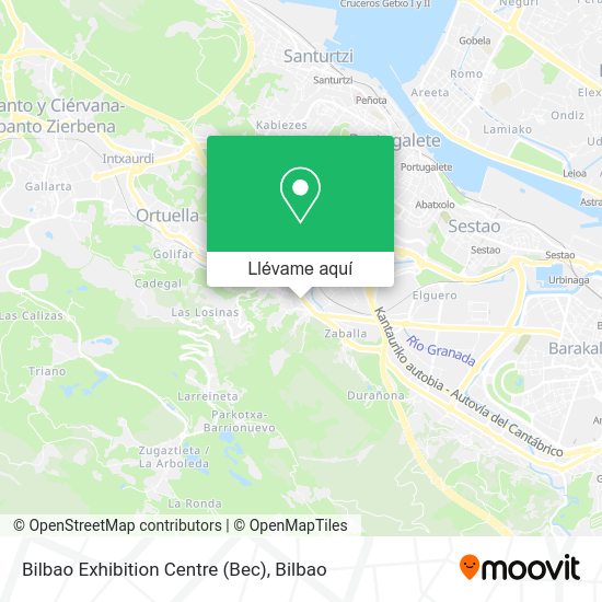 Mapa Bilbao Exhibition Centre (Bec)