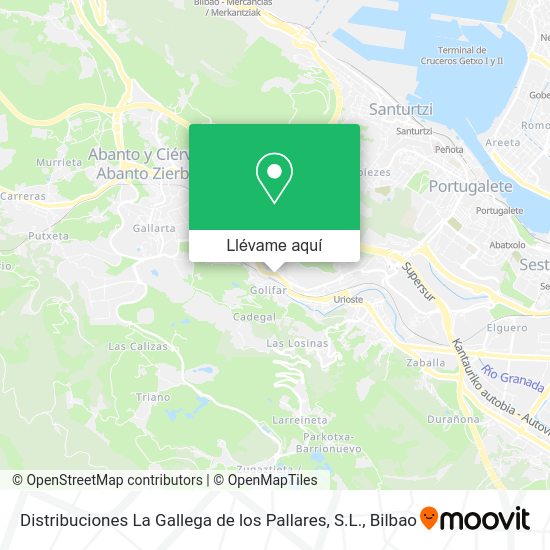 Mapa Distribuciones La Gallega de los Pallares, S.L.