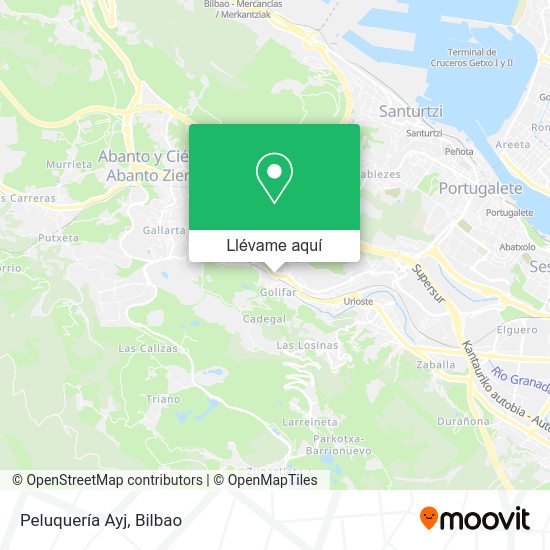 Mapa Peluquería Ayj