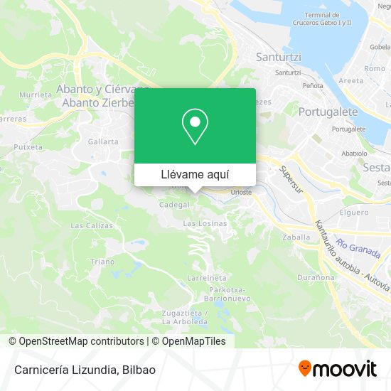 Mapa Carnicería Lizundia