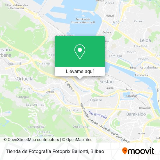Mapa Tienda de Fotografía Fotoprix Ballonti