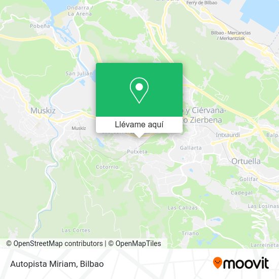 Mapa Autopista Miriam