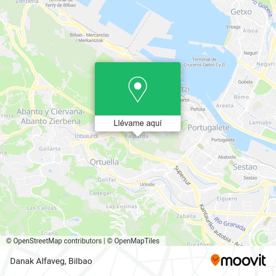 Mapa Danak Alfaveg
