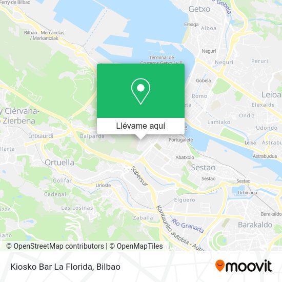 Mapa Kiosko Bar La Florida