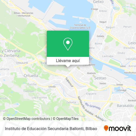 Mapa Instituto de Educación Secundaria Ballonti