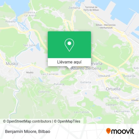 Mapa Benjamín Moore