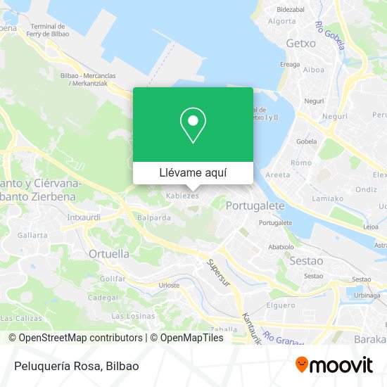 Mapa Peluquería Rosa