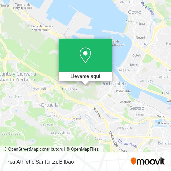 Mapa Pea Athletic Santurtzi