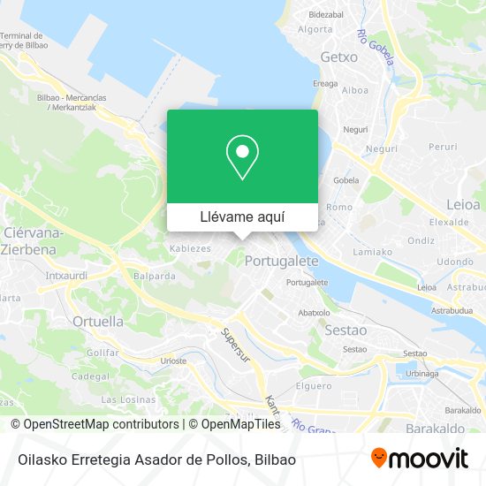 Mapa Oilasko Erretegia Asador de Pollos