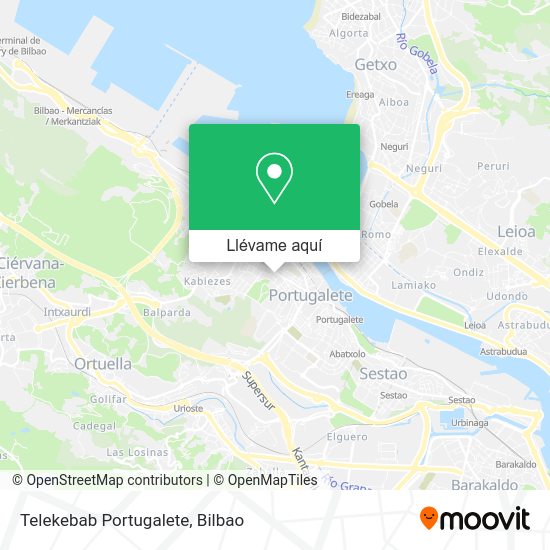 Mapa Telekebab Portugalete