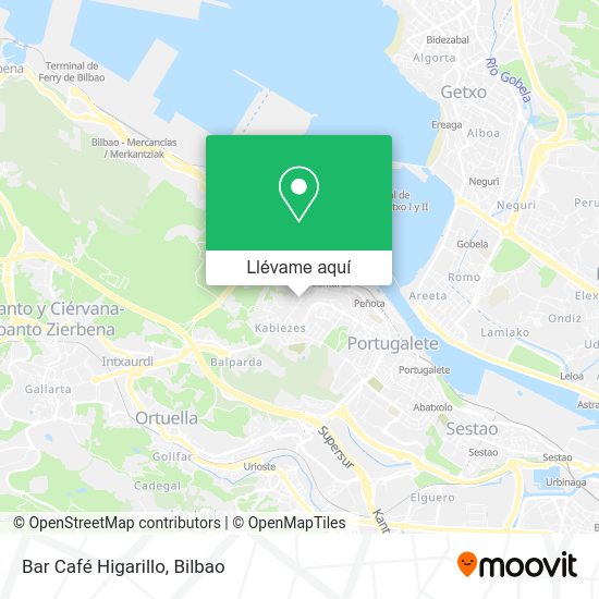 Mapa Bar Café Higarillo