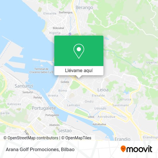 Mapa Arana Golf Promociones