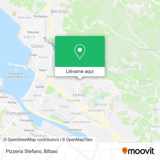 Mapa Pizzería Stefano