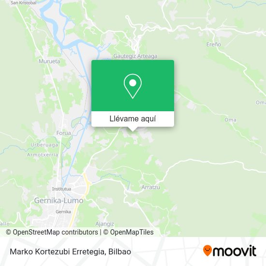 Mapa Marko Kortezubi Erretegia