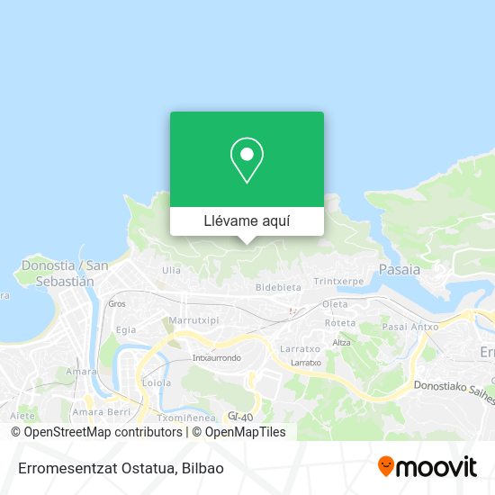 Mapa Erromesentzat Ostatua