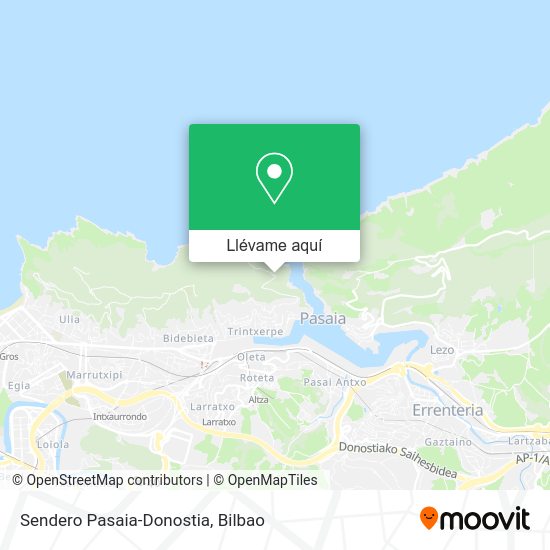 Mapa Sendero Pasaia-Donostia