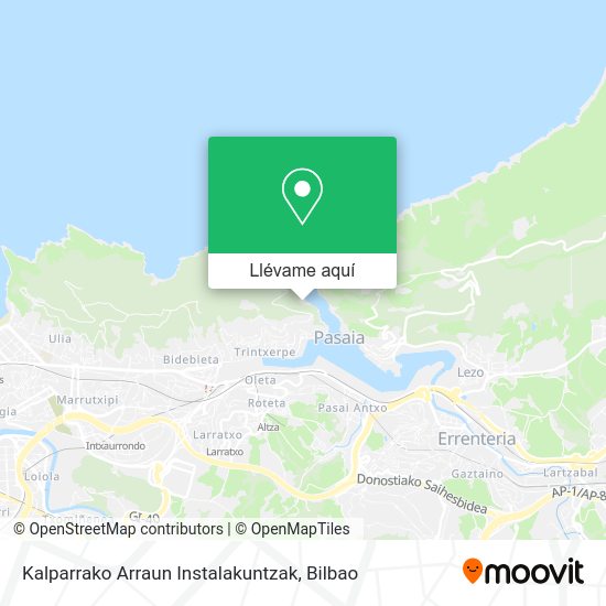 Mapa Kalparrako Arraun Instalakuntzak