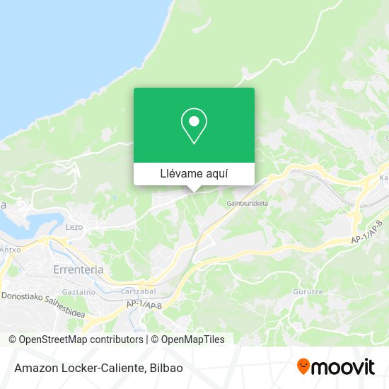 Mapa Amazon Locker-Caliente