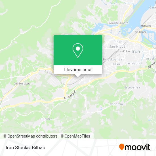 Mapa Irún Stocks